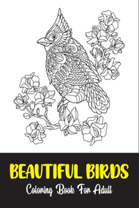 Beautiful birds coloring book for adult: vintage bird coloring books for adults