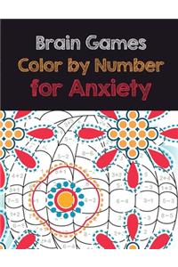 Brain Games Color by Number for Anxiety