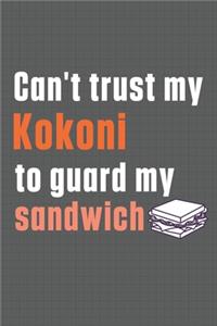 Can't trust my Kokoni to guard my sandwich