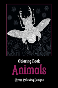 Animals - Coloring Book - Stress Relieving Designs
