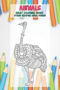 Adult Coloring Books Stress Relieving Animal Designs - Animals