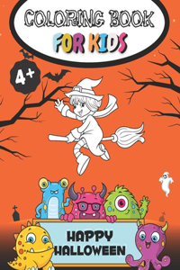 Happy Halloween Coloring Book for Kids