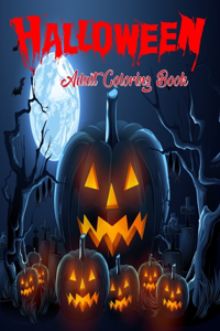 Halloween adult coloring book