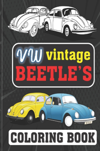 VW Vintage Beetle's Coloring Book