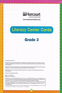 Storytown: Literacy Center Cards Grade 3