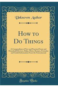How to Do Things