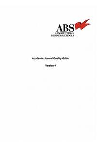 The Association of Business Schools Academic Journal Quality Guide
