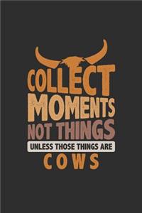 Collect Moments Not Things Unless Those Things Are Cows