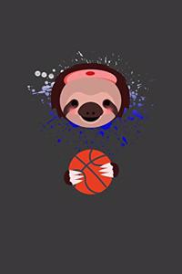 Faultier spielt Basketball