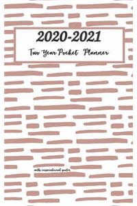 2020-2021 Two Year Pocket Planner With Inspirational Quotes