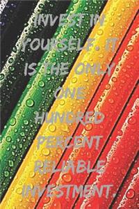 Invest in yourself. It is the only one hundred percent reliable investment.