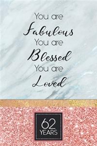 62nd Birthday Journal