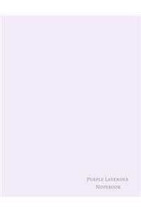 Purple Lavender Notebook