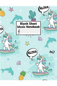 Blank Sheet Music Notebook