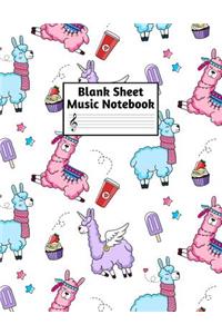 Blank Sheet Music Notebook
