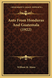 Ants From Honduras And Guatemala (1922)