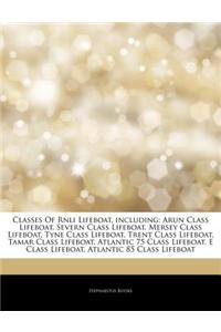Articles on Classes of Rnli Lifeboat, Including