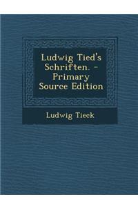 Ludwig Tied's Schriften.