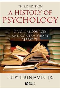 A History of Psychology: Original Sources and Contemporary Research