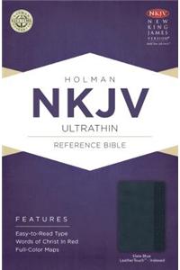 NKJV Ultrathin Reference Bible, Slate Blue, Indexed