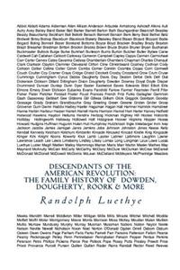 Descendants of the American Revolution: The Family History of Dowden, Dougherty, Roork & More