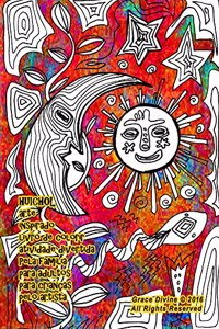 HUICHOL arte inspirado livro de colorir atividade divertida Pela família para adultos para crianças pelo artista Grace Divine