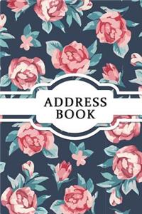 Address Book: Vintage Rose Small Address Book & Birthdays for Contact (6x9 Inches)