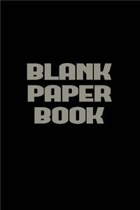 Blank Paper Book