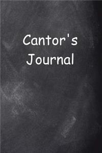 Cantor's Journal Chalkboard Design