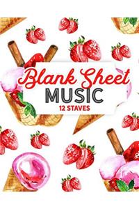 Blank Sheet Music - 12 Staves