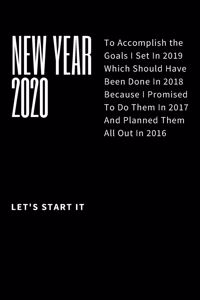 new year 2020 notebook