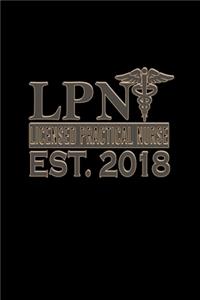 LPN. Licensed practical nurse EST. 2018