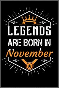 legends are born in november
