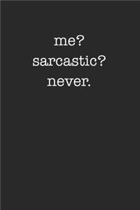 Funny Sarcastic Minimalist 120 Page Notebook Lined Journal