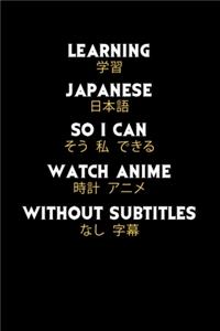 Where and How to Watch Anime with Japanese Subtitles