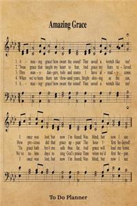 Amazing Grace Hymn To Do Planner