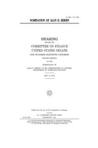 Nomination of Alan D. Bersin
