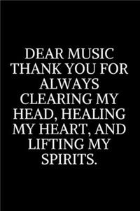Dear Music Thank You
