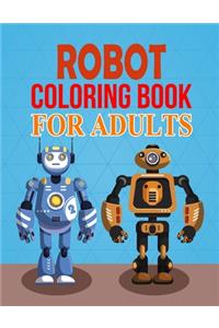 Robot Coloring Book For Adults