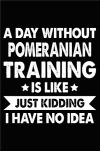 A Day Without Pomeranian Training Is Like Just Kidding I Have No Idea