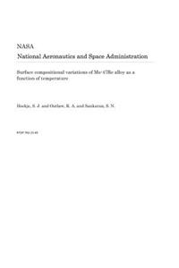 Surface Compositional Variations of Mo-47re Alloy as a Function of Temperature