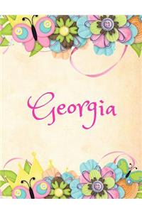 Georgia: Personalized Name Journal Composition Notebook