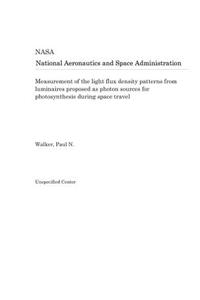 Measurement of the Light Flux Density Patterns from Luminaires Proposed as Photon Sources for Photosynthesis During Space Travel