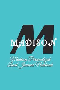 Madison Personalized Lined Journal Notebook