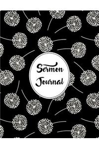 Sermon Journal Notebook Dandelions Pattern 10
