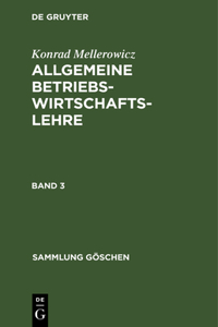 Sammlung Göschen Allgemeine Betriebswirtschaftslehre