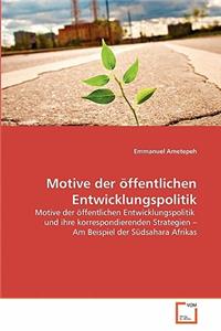 Motive der öffentlichen Entwicklungspolitik