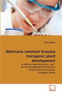 Alternaria resistant brassica transgenic plant development