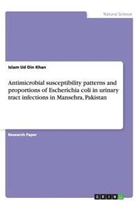Antimicrobial susceptibility patterns and proportions of Escherichia coli in urinary tract infections in Mansehra, Pakistan