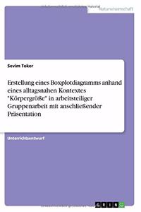 Erstellung eines Boxplotdiagramms anhand eines alltagsnahen Kontextes Körpergröße in arbeitsteiliger Gruppenarbeit mit anschließender Präsentation